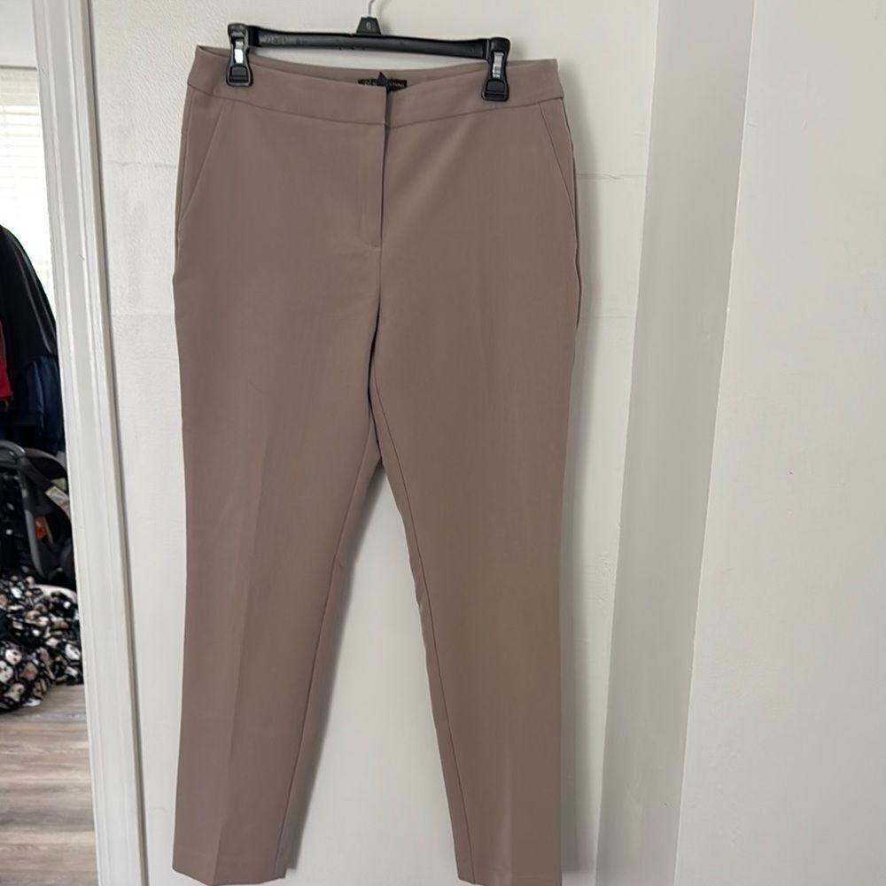 ADRIANNA PAPELL Women's Taupe Pants Size 8